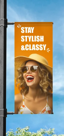 Street Pole Double Sided Banner
