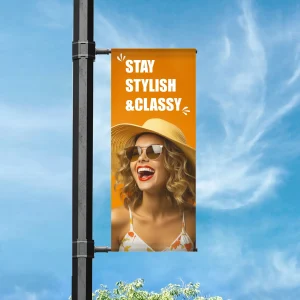 Street Pole Double Sided Banner